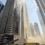 Arranha‑céu em Dubai Marina é tomado por incêndio; mais de 3.800 residentes evacuados com segurança
